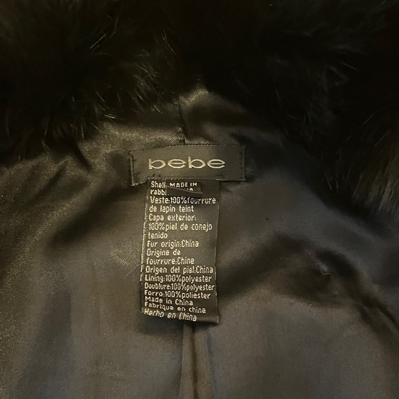 Bebe Cropped Rabbit Fur Jacket - Picture 8 of 8